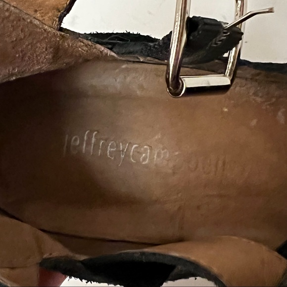 Jeffrey Campbell Black Suede Buckle Cutout Bootie B12/ - Picture 8 of 13